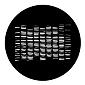 ROSCO:250-77981 -- 77981 Basket Weave Shutters Steel Metal Gobo, Size: Specify