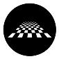 ROSCO:250-78053 -- 78053 Perspective Chessboard Steel Metal Gobo, Size: Specify
