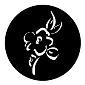 ROSCO:250-78180 -- 78180 Single Flower Steel Metal Gobo, Size: Specify