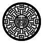 ROSCO:250-78201 -- 78201 Aztec Puzzle Steel Metal Gobo, Size: Specify