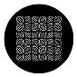 ROSCO:250-78203 -- 78203 Rattan Grill Steel Metal Gobo, Size: Specify