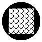 ROSCO:250-78210 -- 78210 Chinese Lattice Steel Metal Gobo, Size: Specify