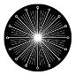 ROSCO:260-81114 -- 81114 Simple Time Bw Glass Gobo By Rob Cormier, Size: Specify