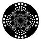 ROSCO:260-82211 -- 82211 Dot Vortex Bw Glass Gobo By Steve Mahany, Size: Specify