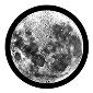 ROSCO:260-82700 -- 82700 Moon Glass Bw Glass Gobo, Size: Specify