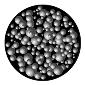 ROSCO:260-82721 -- 82721 Effervescence Bw Glass Gobo, Size: Specify