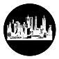 ROSCO:260-82734 -- 82734 Cityscape 2 Bw Glass Gobo, Size: Specify