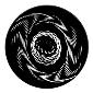 ROSCO:260-82737 -- 82737 Twisted Particles 1 Bw Glass Gobo, Size: Specify