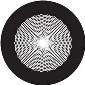 ROSCO:260-82806 -- 82806 Sun Cosmos Crop Circle Bw Glass Gobo, Size: Specify