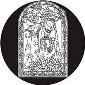 ROSCO:260-82822 -- 82822 Day Of The Dead Bride Bw Glass Gobo, Size: Specify