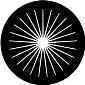 ROSCO:260-82856 -- 82856 Radial 2 Bw Glass Gobo, Size: Specify