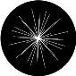 ROSCO:260-82858 -- 82858 Space Explosion Bw Glass Gobo, Size: Specify