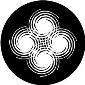 ROSCO:260-82859 -- 82859 Spirals Bw Glass Gobo, Size: Specify