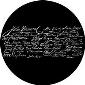 ROSCO:260-82866 -- 82866 Independence 1 Bw Glass Gobo By Stephen Dobay, Size: Specify