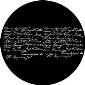 ROSCO:260-82867 -- 82867 Independence 2 Bw Glass Gobo By Stephen Dobay, Size: Specify