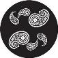 ROSCO:260-82881 -- 82881 Paisley 10 Bw Glass Gobo, Size: Specify