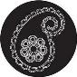 ROSCO:260-82888 -- 82888 Paisley 16 Bw Glass Gobo, Size: Specify