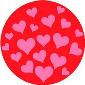 ROSCO:260-83651 -- 83651 My Valentine 2 Color  Glass Gobo, Size: Specify