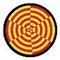 ROSCO:260-84417 -- 84417 Pattern Polar 2 Color  Glass Gobo By Abigail Rosen Holmes, Size: Specify