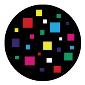 ROSCO:260-86603 -- 86603 Squares Multi Color Glass Gobo By David Davidian, Size: Specify