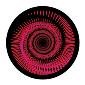 ROSCO:260-86636 -- 86636 Crimson Nautilus Multi Color Glass Gobo By Ken Michaels, Size: Specify