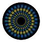 ROSCO:260-86651 -- 86651 Flower Focus Multi Color Glass Gobo By Ken Michaels, Size: Specify