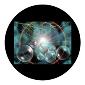 ROSCO:260-86670 -- 86670 Celestial Storm Multi Color Glass Gobo, Size: Specify