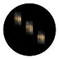 ROSCO:260-86692 -- 86692 Tri Windows Multi Color Glass Gobo By Lisa Cuscuna, Size: Specify