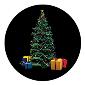 ROSCO:260-86706 -- 86706 Tree & Presents Multi Color Glass Gobo By Lisa Cuscuna, Size: Specify