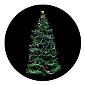 ROSCO:260-86707 -- 86707 Decorated Tree Multi Color Glass Gobo By Lisa Cuscuna, Size: Specify