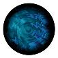 ROSCO:260-86736 -- 86736 Aquatic Swirls Multi Color Glass Gobo By Lisa Cuscuna, Size: Specify
