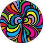 ROSCO:260-86776 -- 86776 Swirls Multi Color Glass Gobo, Size: Specify