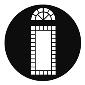 GAM:250-G749 -- G749 Victorian Window Steel Metal Gobo, Size: Specify