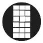 GAM:250-G758 -- G758 Office Window 3 Steel Metal Gobo, Size: Specify