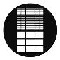 GAM:250-G759 -- G759 Office Window 4 Steel Metal Gobo, Size: Specify