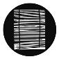 GAM:250-G767 -- G767 Old Blinds Steel Metal Gobo, Size: Specify