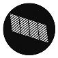GAM:250-G770 -- G770 Office Window #7 Steel Metal Gobo, Size: Specify