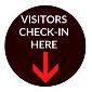 ROSCO:RHealth#24 -- RHealth #24 Visitors Check In Here 2 Color Glass Gobo, Size: Specify